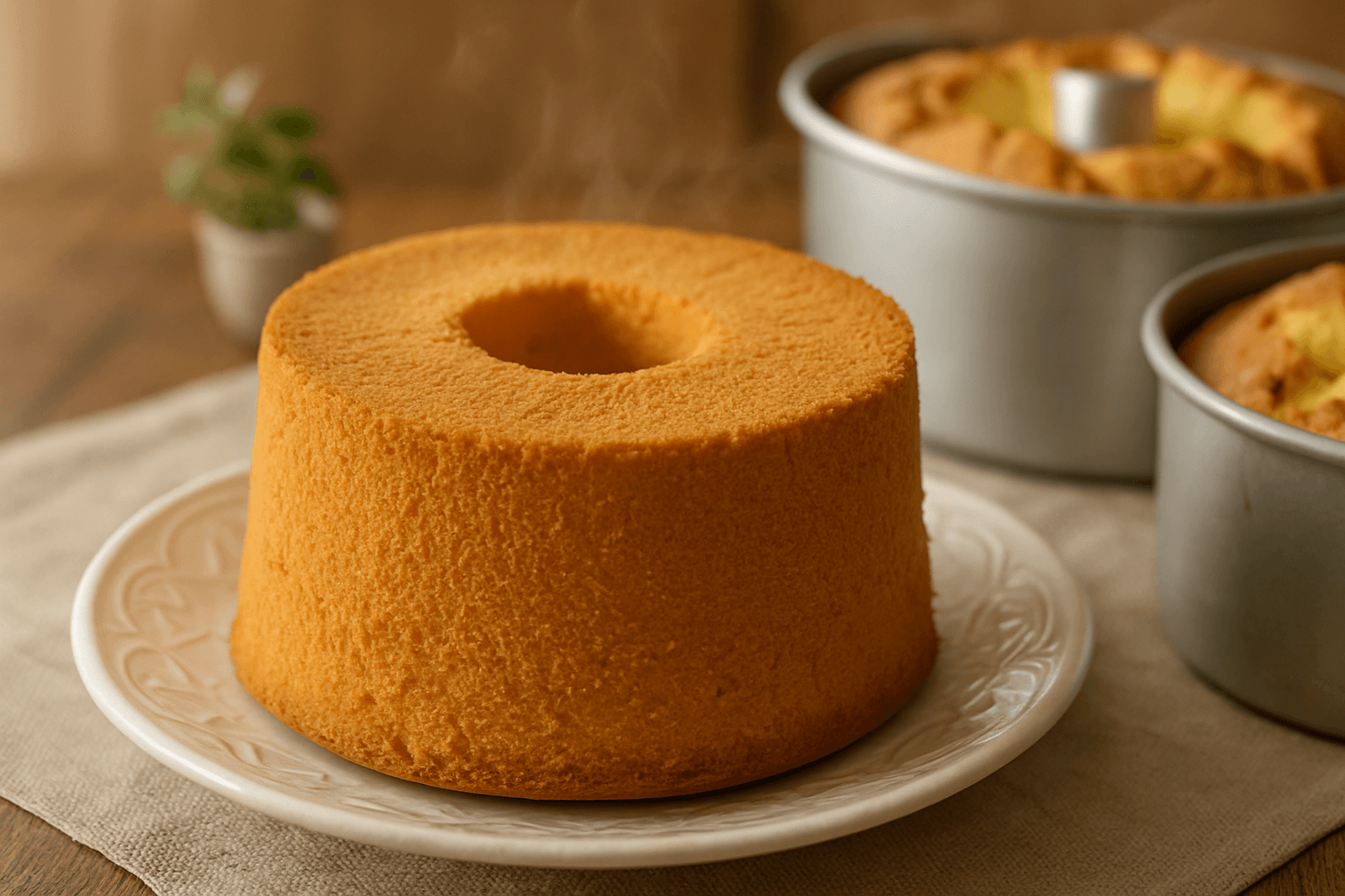 シフォンケーキの完成写真