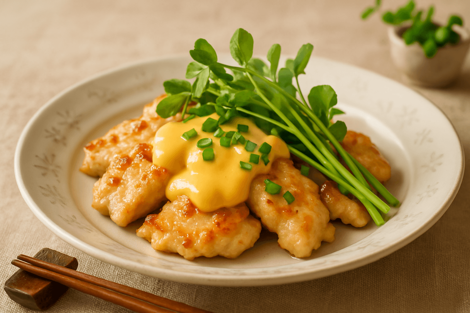 鶏むね肉のマヨケチャップ焼き