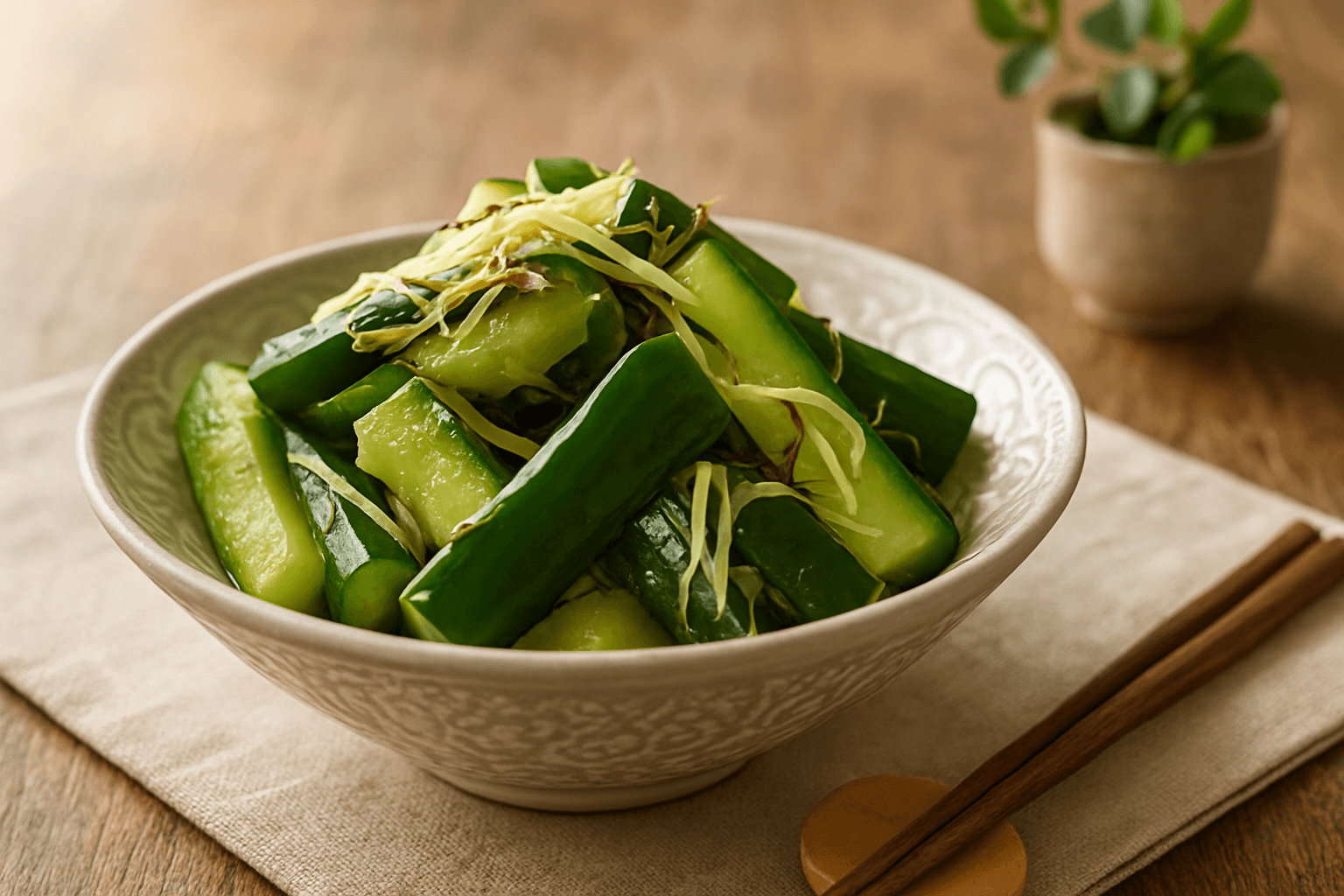 きゅうりの和え物の完成写真