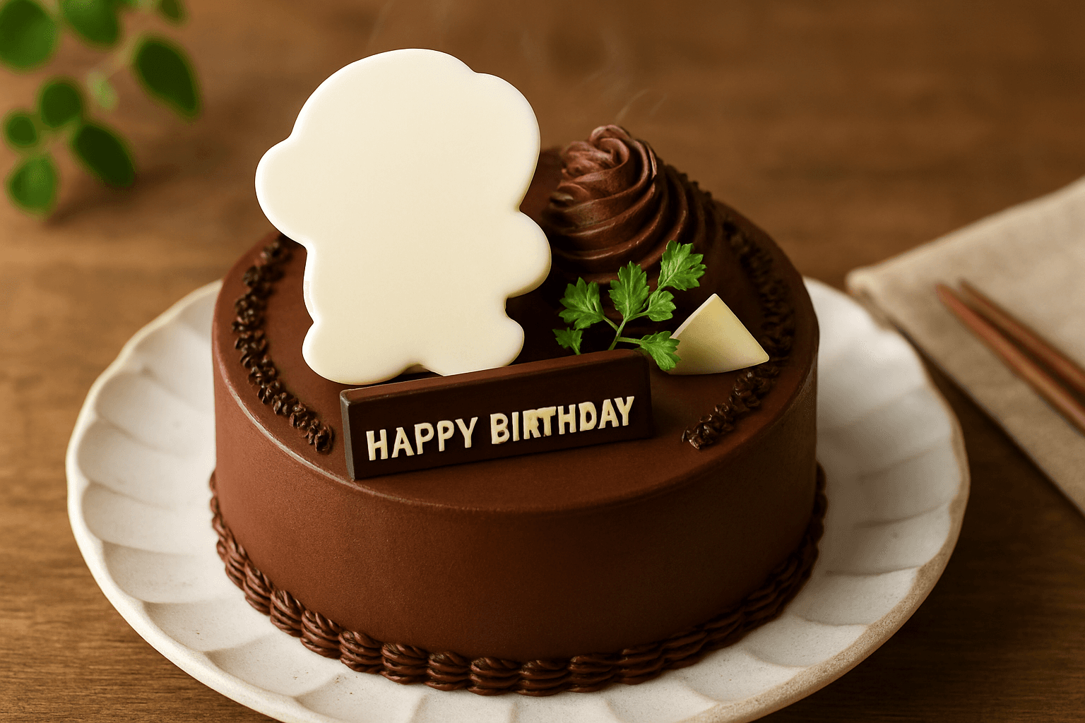 ドラえもん風チョコアート